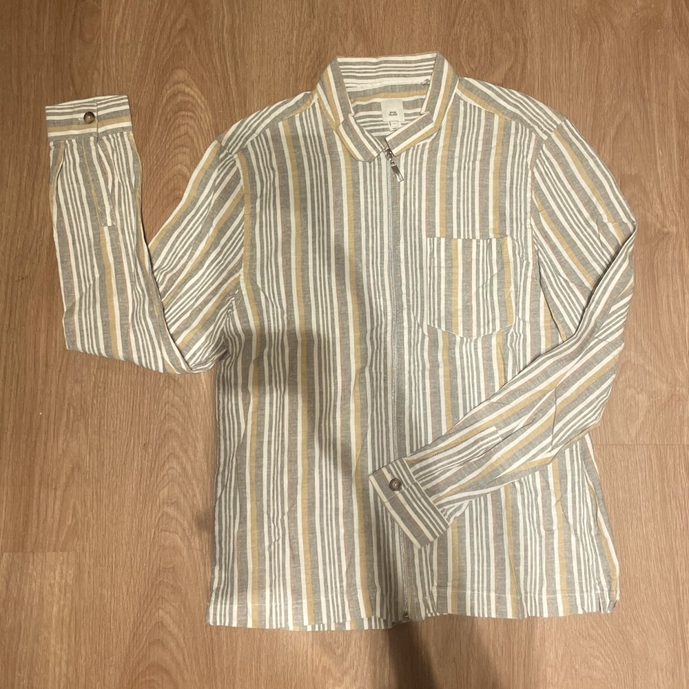 Men’s River Island Zip Up Shirt Size Large